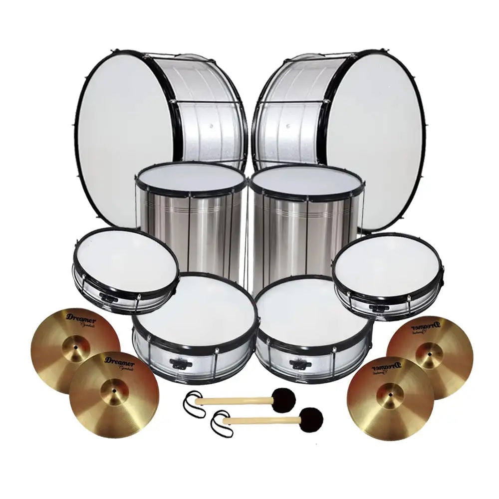 Kit Fanfarra Iniciante Igreja Evangélica 10 Instrumentos + Brinde